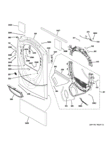 02 - Front Panel parts for Ge Dryer DPVH890GJ0MV from AppliancePartsPros.com