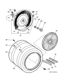 07 - Drum parts for Ge Dryer DPVH890EJ0MG from AppliancePartsPros.com