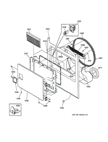 02 - Front Panel & Door parts for Ge Dryer DCCH43GH1WW from AppliancePartsPros.com