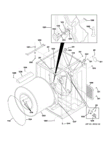 03 - Cabinet & Drum parts for Ge Dryer DCCH43GH1WW from AppliancePartsPros.com