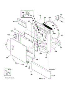 02 - Front Panel & Door parts for Ge Dryer DSXH47GG2WW from AppliancePartsPros.com