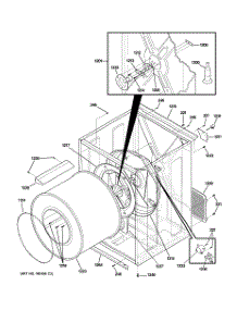 03 - Cabinet & Drum parts for Ge Dryer DSXH47GG2WW from AppliancePartsPros.com