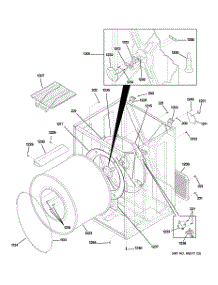 03 - Cabinet & Drum parts for Ge Dryer DSXH43GF1WW from AppliancePartsPros.com