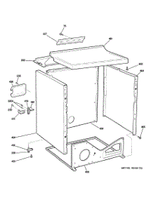03 - Cabinet parts for Ge Dryer DNCK440EG0WC from AppliancePartsPros.com