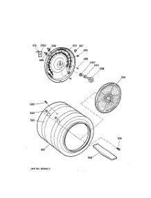 04 - Drum parts for Ge Dryer DNCK440EG1WC from AppliancePartsPros.com