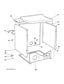 03 - Cabinet parts for Ge Dryer DSLVR48GH3WW from AppliancePartsPros.com
