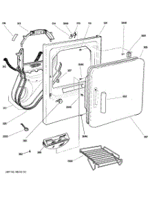 02 - Front Panel & Door parts for Ge Dryer DPSE810EG5WT from AppliancePartsPros.com