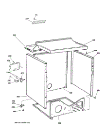 03 - Cabinet parts for Ge Dryer DSLVR48EH2WW from AppliancePartsPros.com