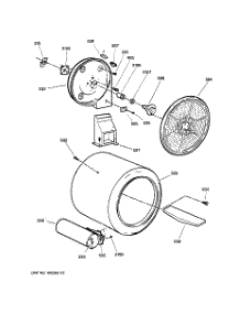 04 - Drum parts for Ge Dryer DPSB513GB0CC from AppliancePartsPros.com