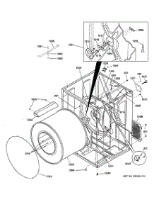 03 - Cabinet & Drum parts for Ge Dryer DCCH43GH0WW from AppliancePartsPros.com