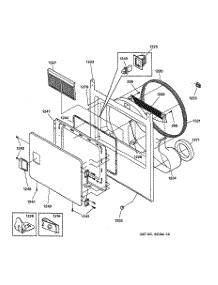 02 - Front Panel & Door parts for Ge Dryer DCCH43EH0WW from AppliancePartsPros.com