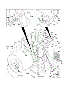 03 - Cabinet & Drum parts for Ge Dryer DCCH43EH0WW from AppliancePartsPros.com