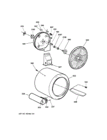 04 - Drum parts for Ge Dryer DCCB330GG6WC from AppliancePartsPros.com