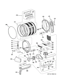 03 - Drum, Motor & Blower parts for Ge Dryer DPGT650EH0MG from AppliancePartsPros.com