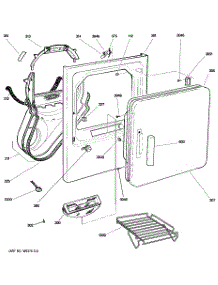 02 - Front Panel & Door parts for Ge Dryer DPSE810EG4WT from AppliancePartsPros.com