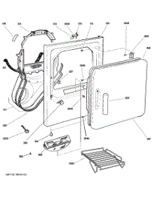 02 - Front Panel & Door parts for Ge Dryer DPSE810GG2WT from AppliancePartsPros.com