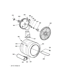 04 - Drum parts for Ge Dryer DPSE810GG2WT from AppliancePartsPros.com
