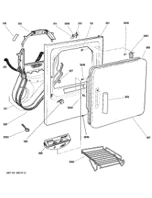 02 - Front Panel & Door parts for Ge Dryer DPSE810EG1WT from AppliancePartsPros.com