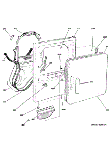 02 - Front Panel & Door parts for Ge Dryer DVLR223GG4WW from AppliancePartsPros.com