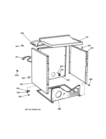 03 - Cabinet parts for Ge Dryer DVLR223GG4WW from AppliancePartsPros.com