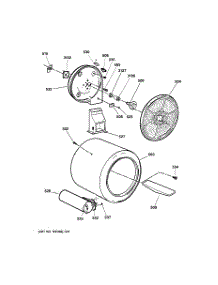 04 - Drum parts for Ge Dryer EGD5600G4WW from AppliancePartsPros.com
