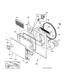 02 - Front Panel & Door parts for Ge Dryer DCCH43GF1WW from AppliancePartsPros.com