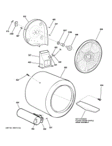 07 - Drum parts for Ge Dryer DDC4500T1WH from AppliancePartsPros.com