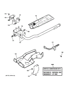 08 - Gas Valve & Burner Assembly parts for Ge Dryer DDC4500T1WH from AppliancePartsPros.com