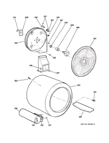 06 - Drum parts for Ge Dryer DCVH680GJ0MS from AppliancePartsPros.com