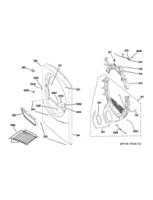 02 - Front Panel parts for Ge Dryer DBVH520GJ1WW from AppliancePartsPros.com
