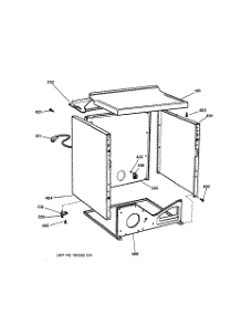 03 - Cabinet parts for Ge Dryer DBXR463PG1WW from AppliancePartsPros.com