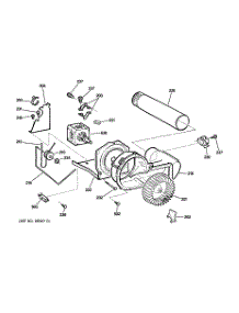 05 - Blower & Drive Assembly parts for Ge Dryer DCCB330GG1WC from AppliancePartsPros.com