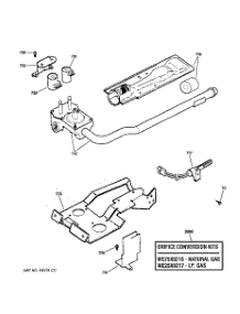 05 - Gas Vlave & Burner Assembly parts for Ge Dryer DVLR223PG1WW from AppliancePartsPros.com