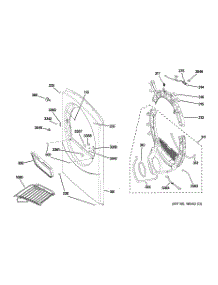 02 - Front Panel parts for Ge Dryer DCVH660GH1BB from AppliancePartsPros.com