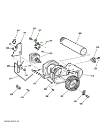 06 - Blower & Drive Assembly parts for Ge Dryer DDC4400T0WH from AppliancePartsPros.com