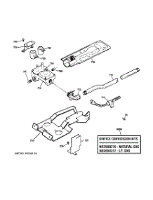 06 - Gas Valve & Burner Assembly parts for Ge Dryer DMCD330GH0WC from AppliancePartsPros.com