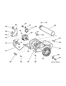 05 - Blower & Motor parts for Ge Dryer DHDVH66EH0GG from AppliancePartsPros.com