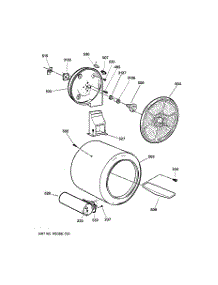 04 - Drum parts for Ge Dryer DWXR463GG1WW from AppliancePartsPros.com