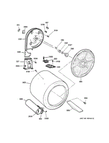 06 - Drum parts for Ge Dryer DDC4500SKM from AppliancePartsPros.com