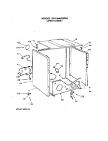 04 - Lower Cabinet parts for Ge Dryer DDC4400SFM from AppliancePartsPros.com