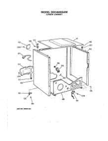 04 - Lower Cabinet parts for Ge Dryer DDC4500SAM from AppliancePartsPros.com