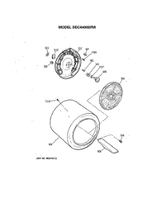05 - Section5 parts for Ge Dryer DDC4400SFM from AppliancePartsPros.com