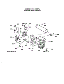 06 - Blower & Drive Assembly parts for Ge Dryer DDC4400SFM from AppliancePartsPros.com