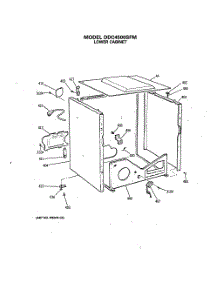 04 - Lower Cabinet parts for Ge Dryer DDC4500SFM from AppliancePartsPros.com