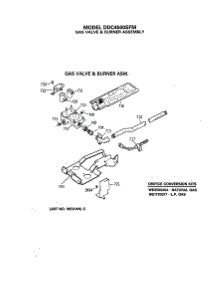 07 - Gas Valve & Burner Assembly parts for Ge Dryer DDC4500SFM from AppliancePartsPros.com