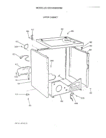 03 - Upper Cabinet parts for Ge Dryer DDC4500SHM from AppliancePartsPros.com