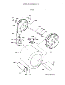 05 - Drum parts for Ge Dryer DDC4500SHM from AppliancePartsPros.com