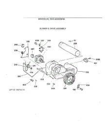 06 - Blower & Drive Assembly parts for Ge Dryer DDC4500SHM from AppliancePartsPros.com