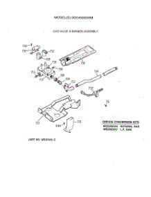 07 - Gas Valve & Burner Assembly parts for Ge Dryer DDC4500SHM from AppliancePartsPros.com