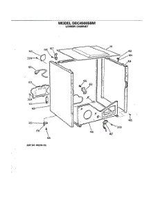 04 - Lower Cabinet parts for Ge Dryer DDC4500SBM from AppliancePartsPros.com